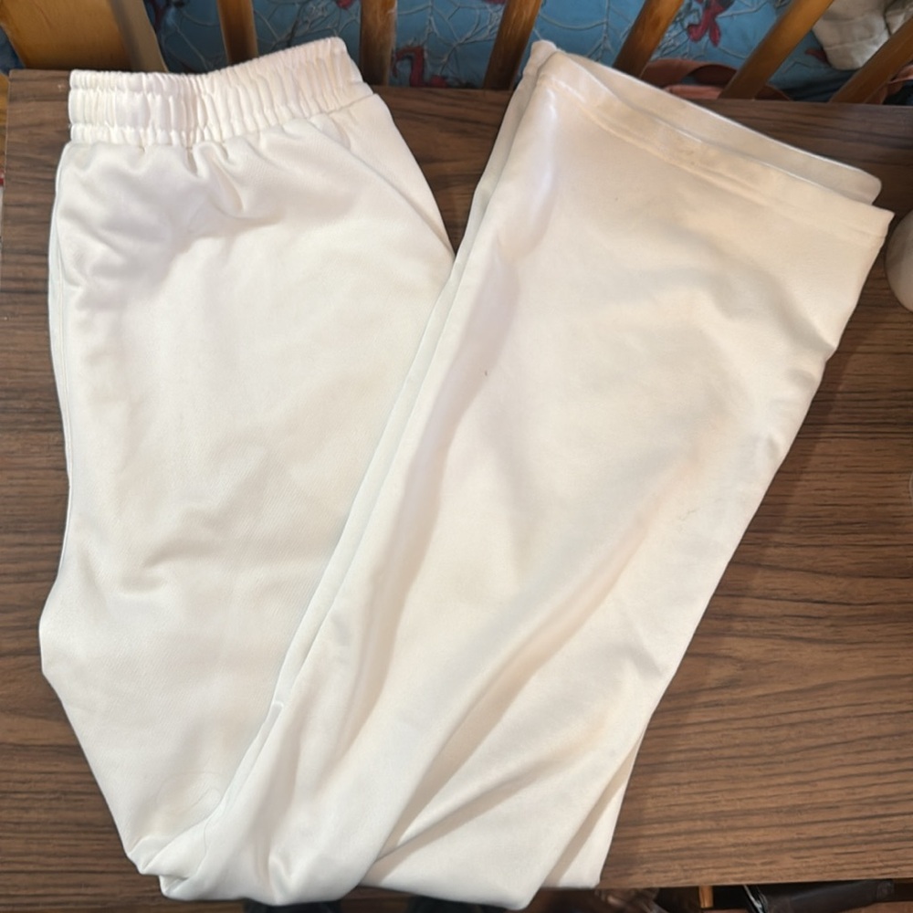 Mens White Sweatpants with Black Star Design